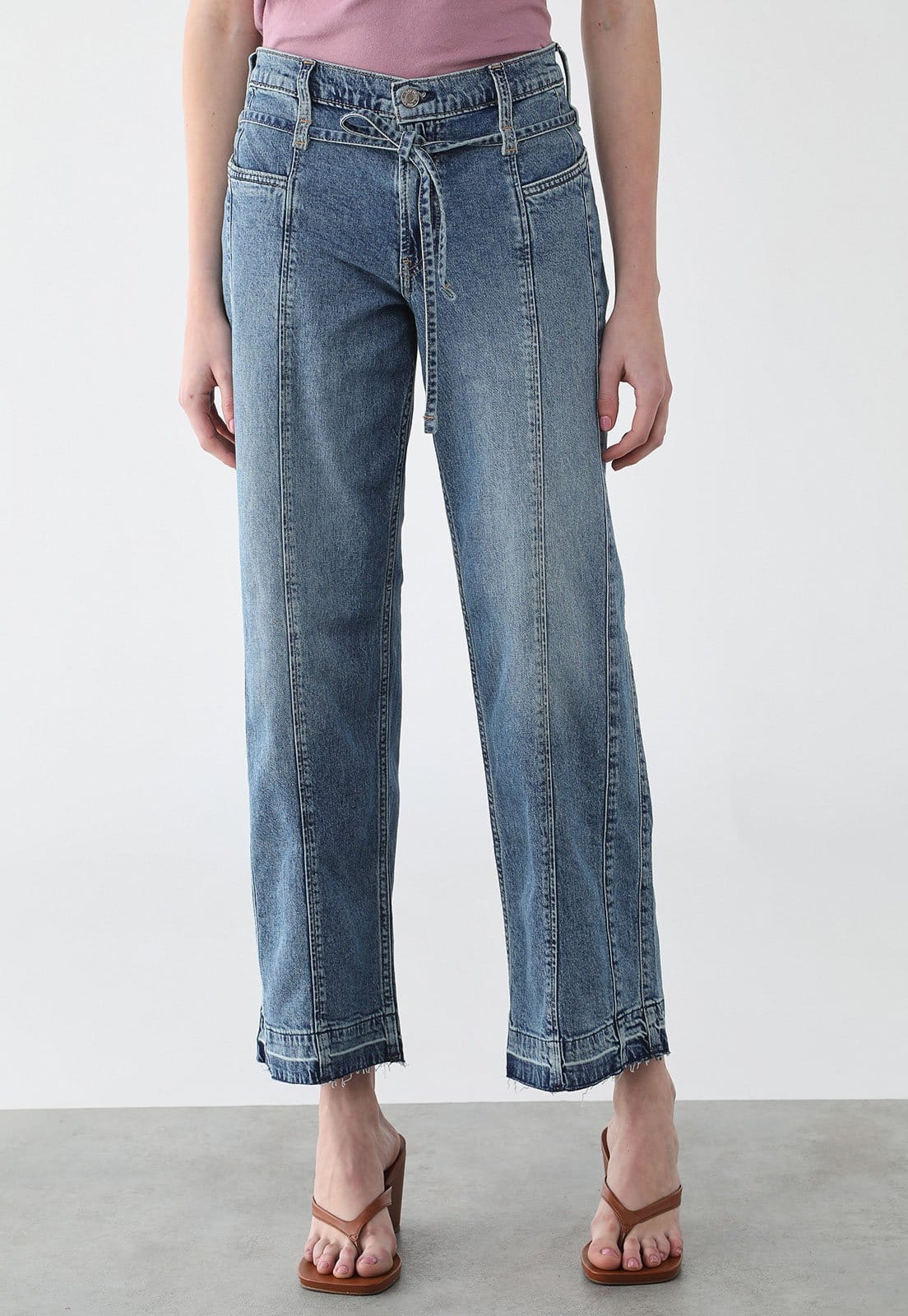 Calça Feminina GAP Cintura Alta Amarração