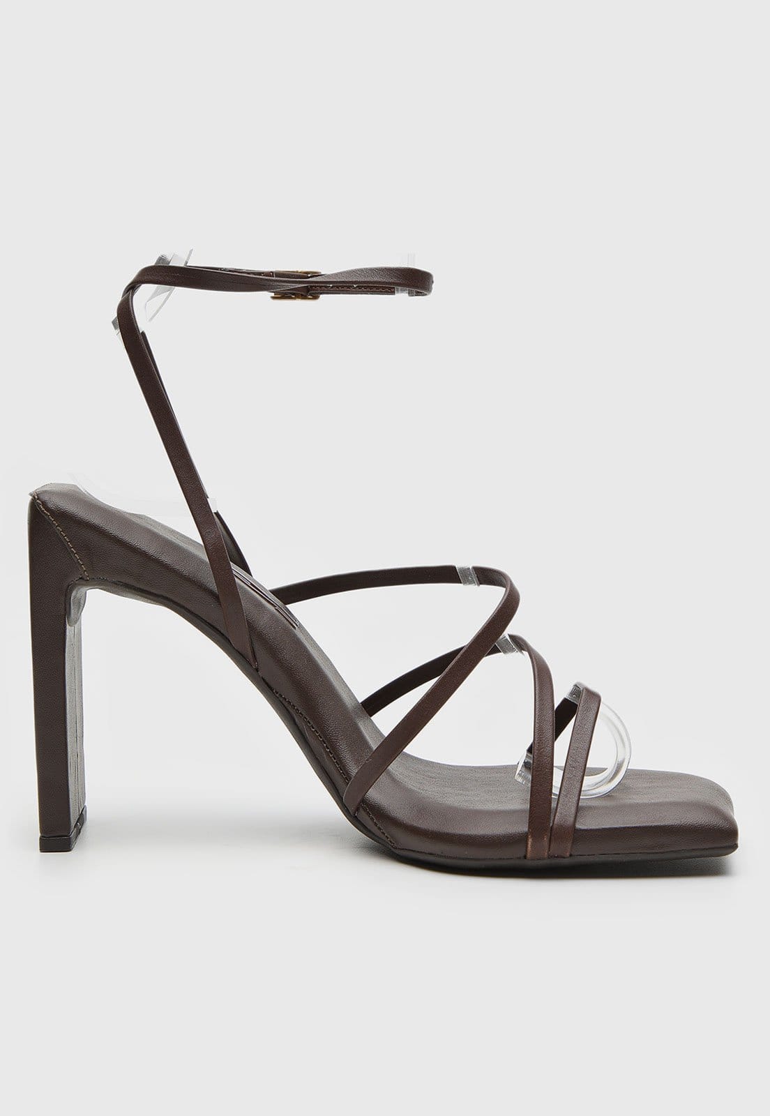 Vista 2 Sandália Feminina Santa Lolla Salto Bloco Escuro Santa Lolla marrom