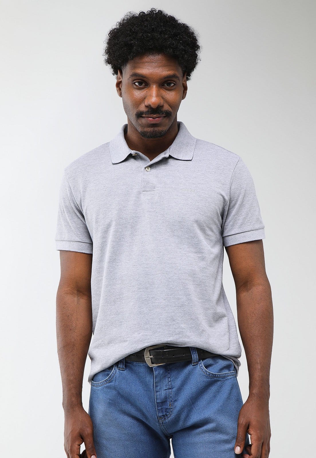 Camisa Polo Masculina Colcci Gola Tradicional Mescla