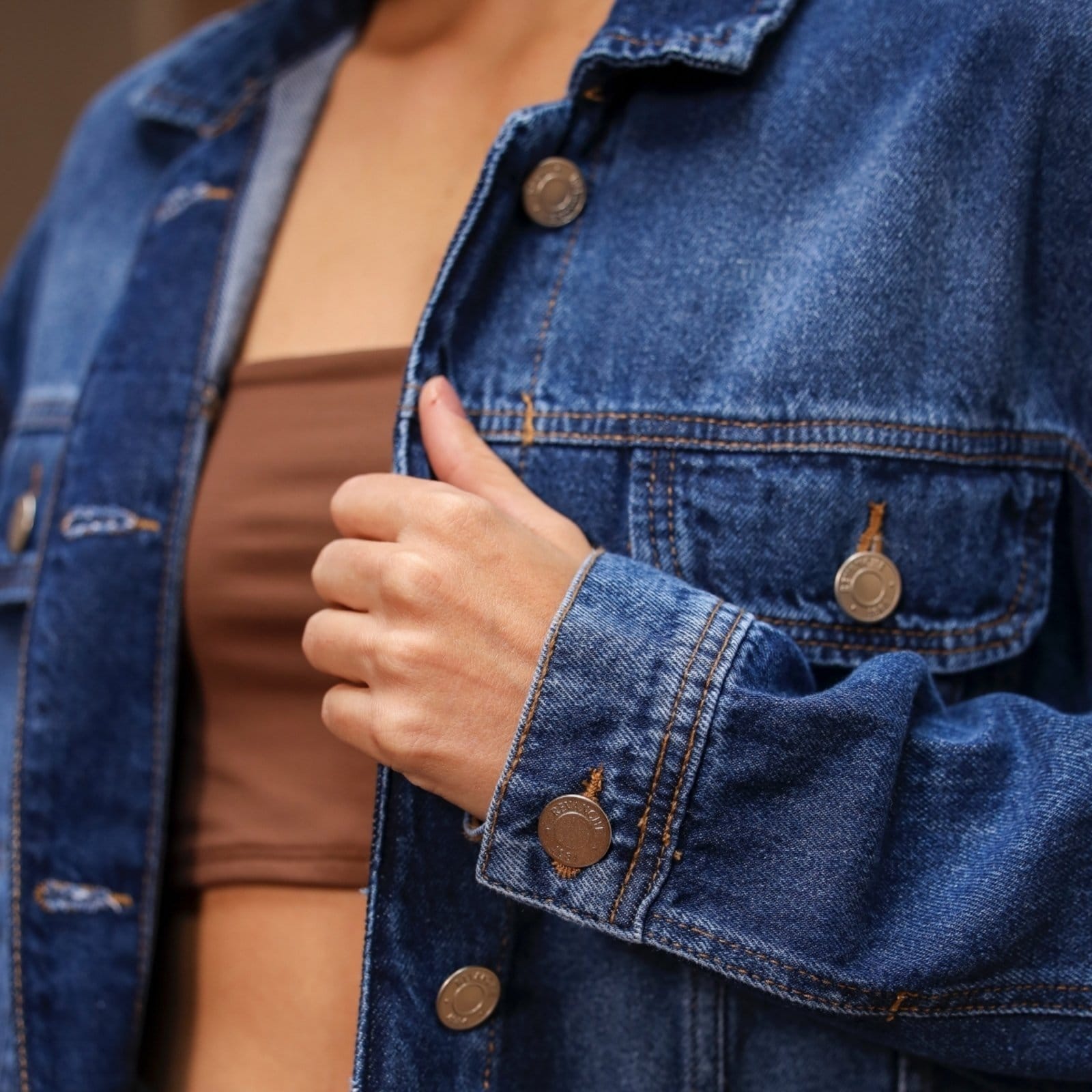 Vista 2 Jaqueta Jeans Oversized Feminina Revanche Ausa Revanche unico