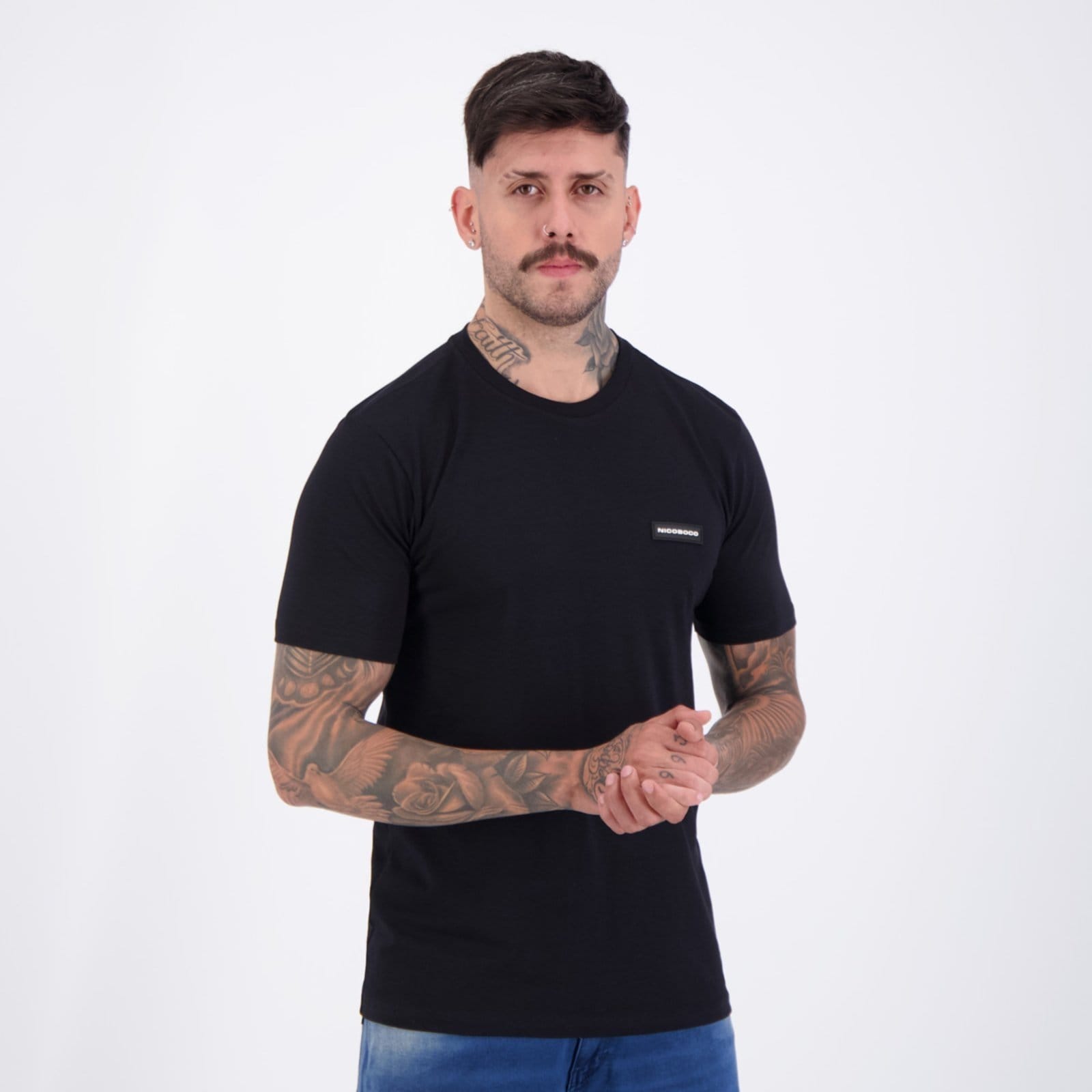 Vista 2 Camiseta Nicoboco Tacos Preta Nicoboco preto
