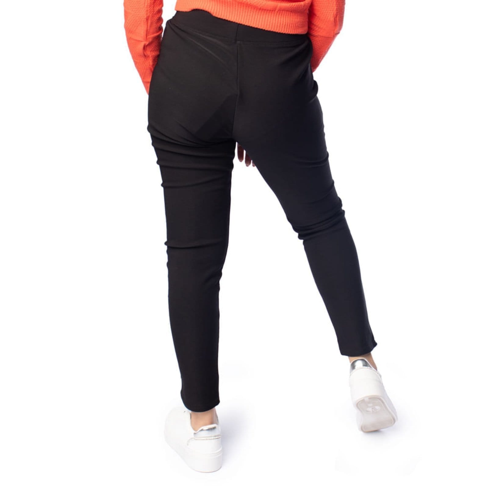 Vista 2 Calça Feminina Facinelli Costura Reta Zíper Frontal Facinelli preto