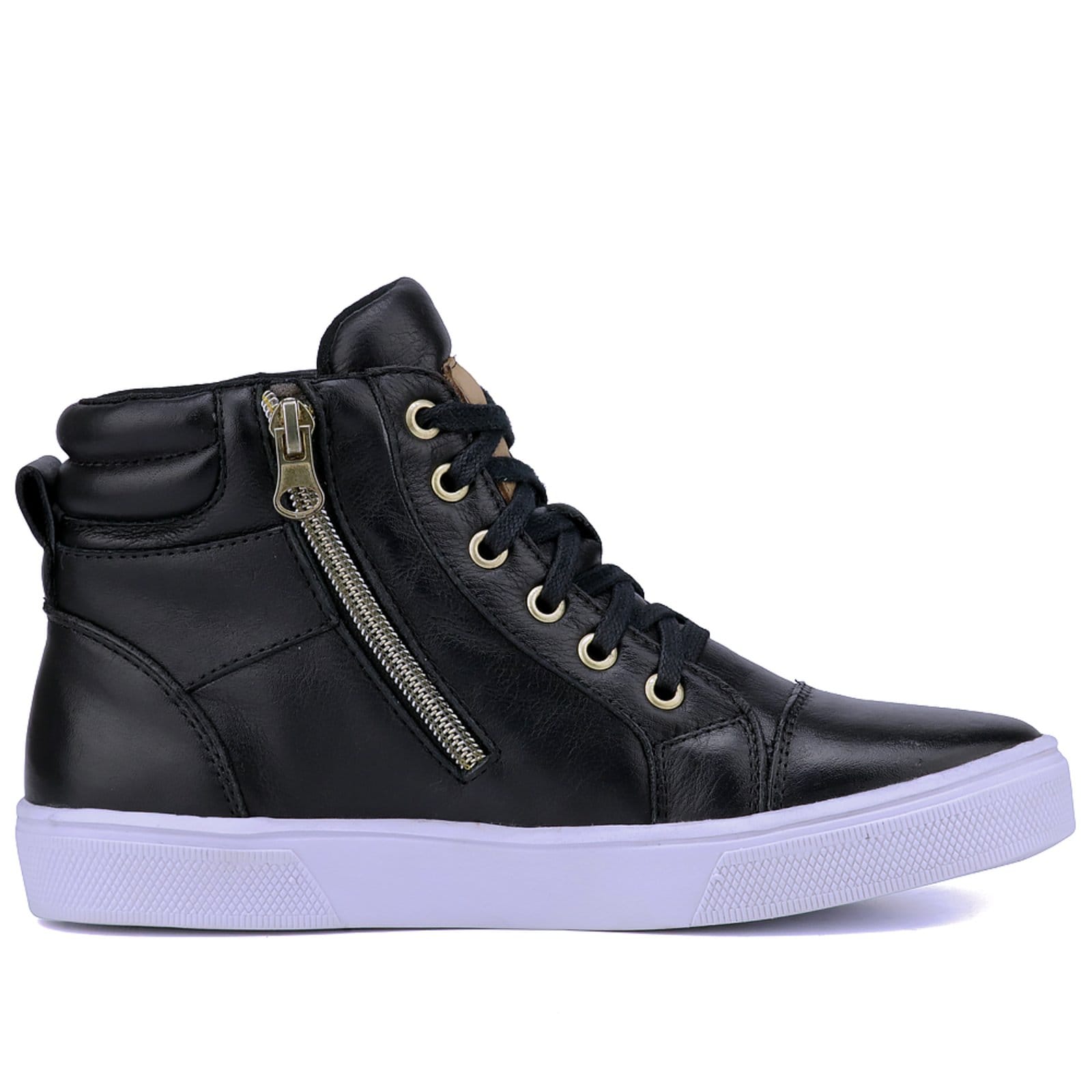 Vista 2 Bota Casual Mr. Gutt Sneaker de Couro Preta Mr. Gutt preto
