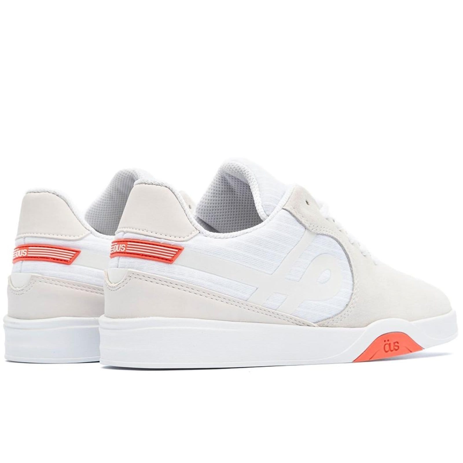Vista 2 Tênis OUS Imigrante Masculino Gelo Bco Reflex Laranja Ess ÖUS branco