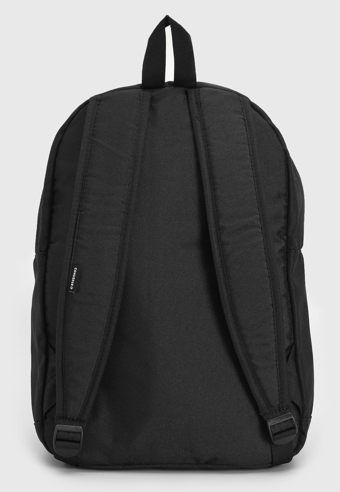Vista 2 Mochila Unissex Converse Logo Preta Converse preto