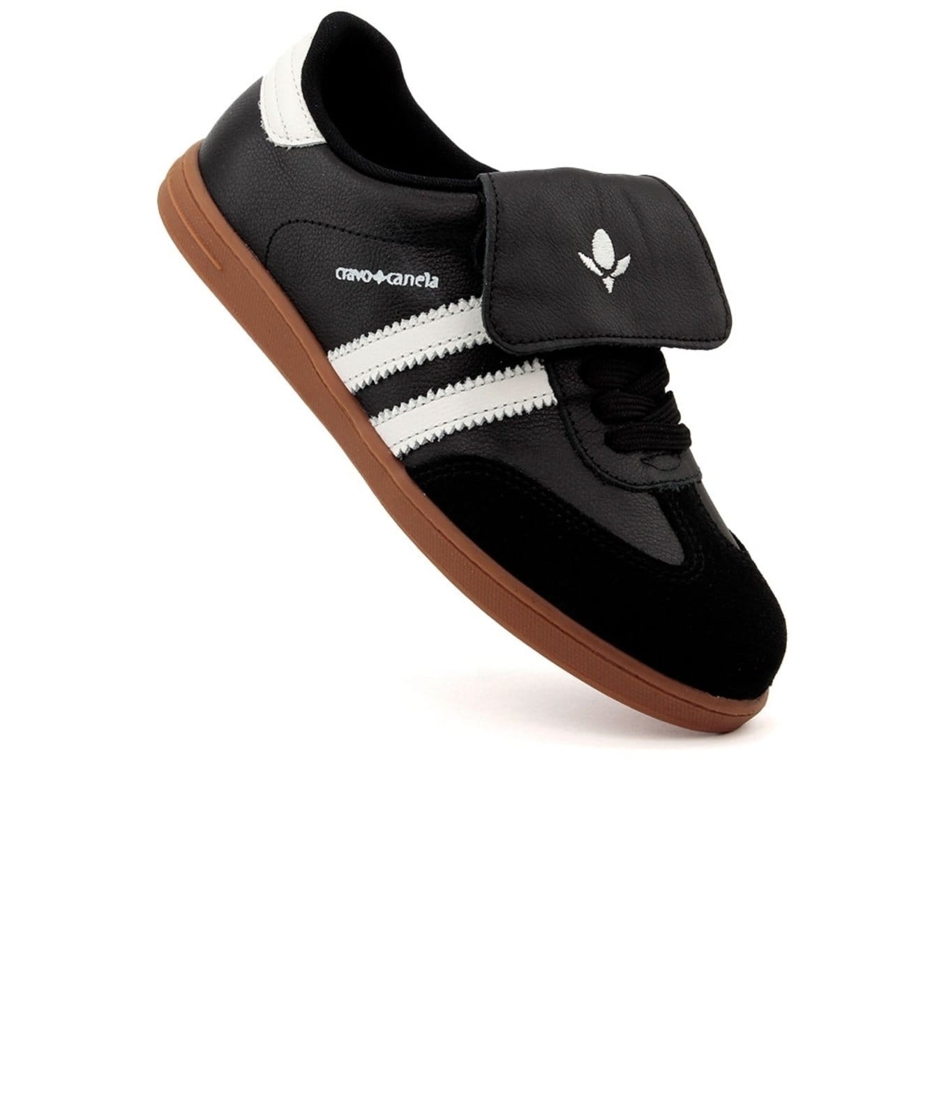 Vista 2 Tênis Feminino Cravo E Canela Couro Preto Cravo & Canela incolor