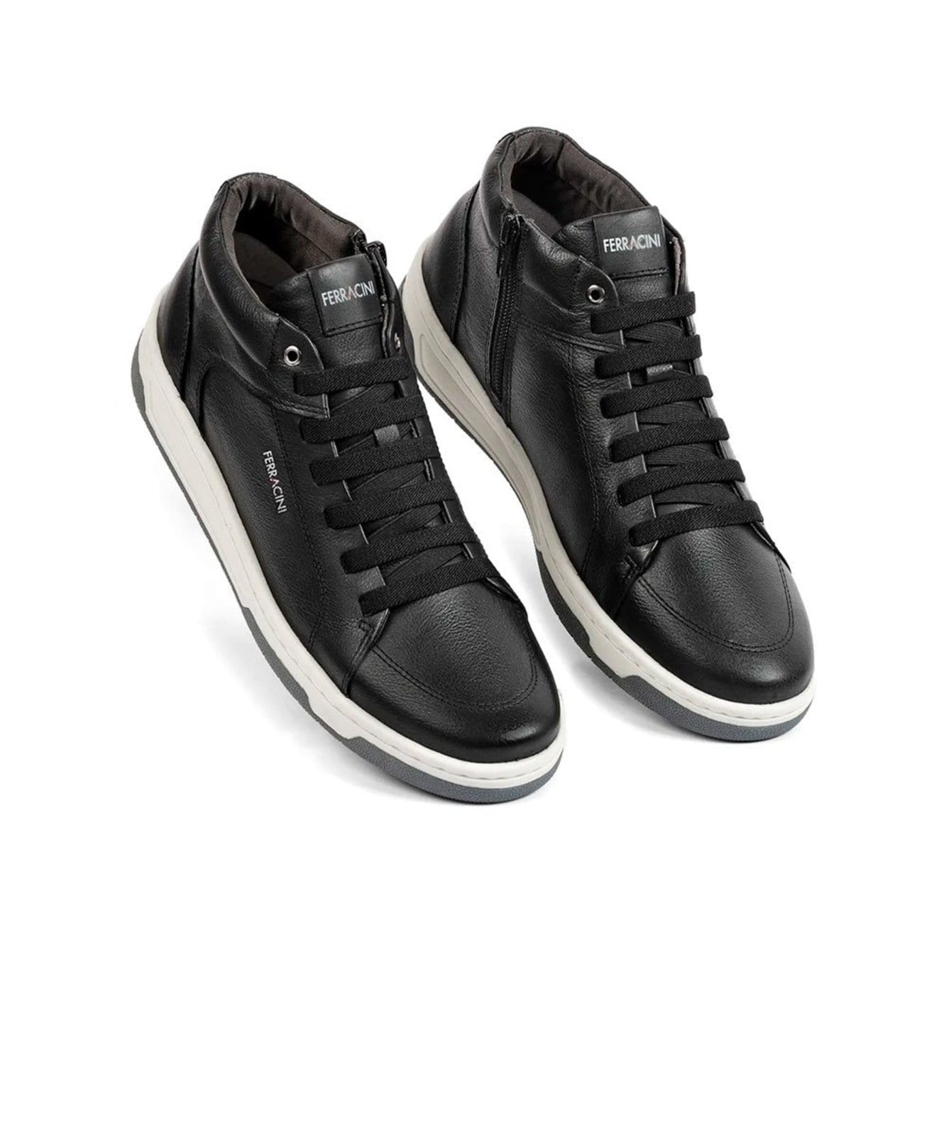 Vista 2 Sapatênis Masculino Ferracini Vox Couro Preto FERRACINI incolor