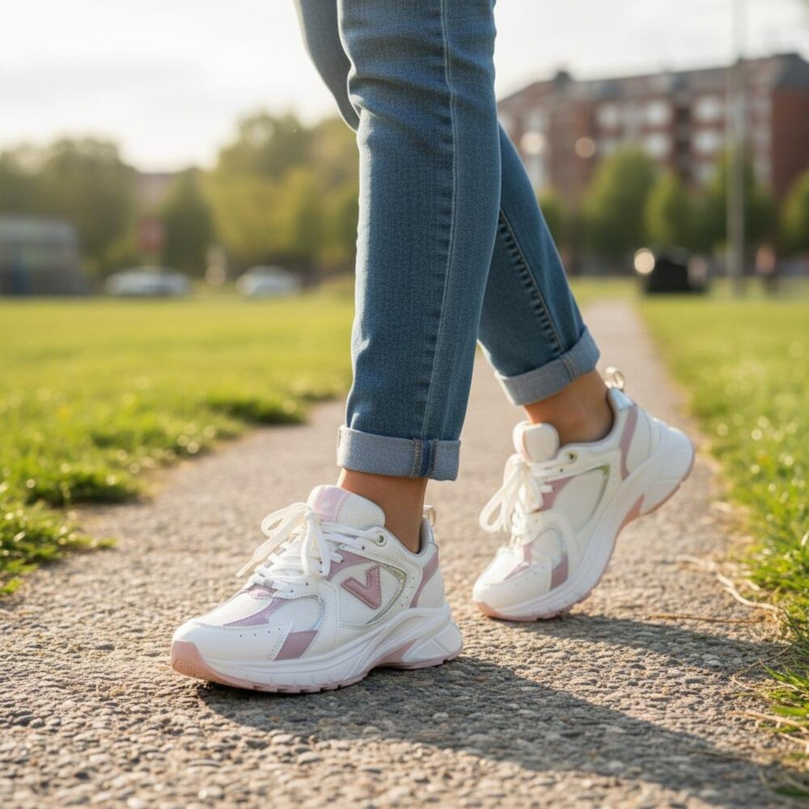 Vista 2 Tênis Feminino Chunky Via Marte 240008 A5834008 VIA MARTE branco