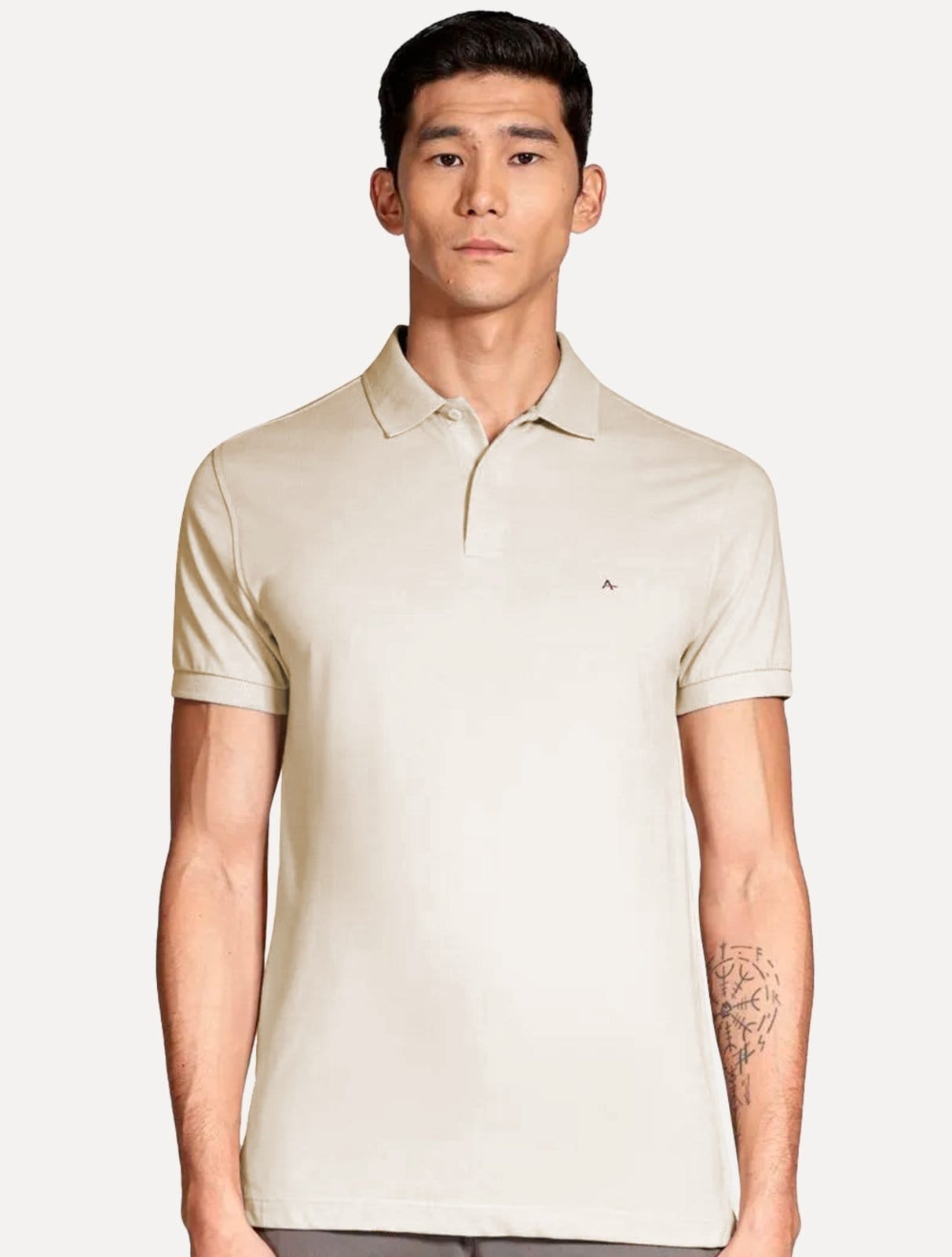 Polo Aramis Masculina Basic Piquet Areia