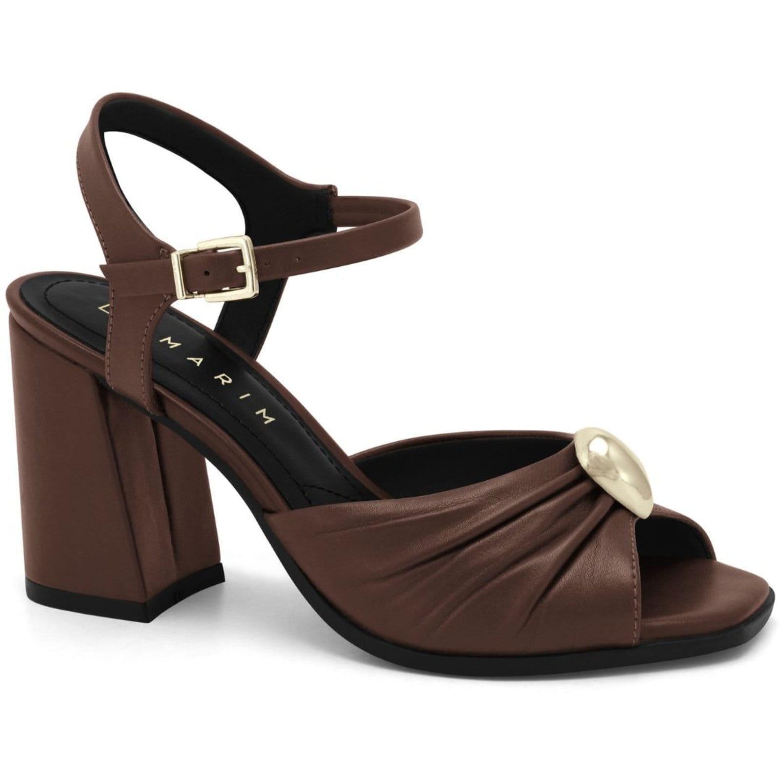 Sandália Feminina Rum Salto Alto Bloco Ramarim 2541107-1