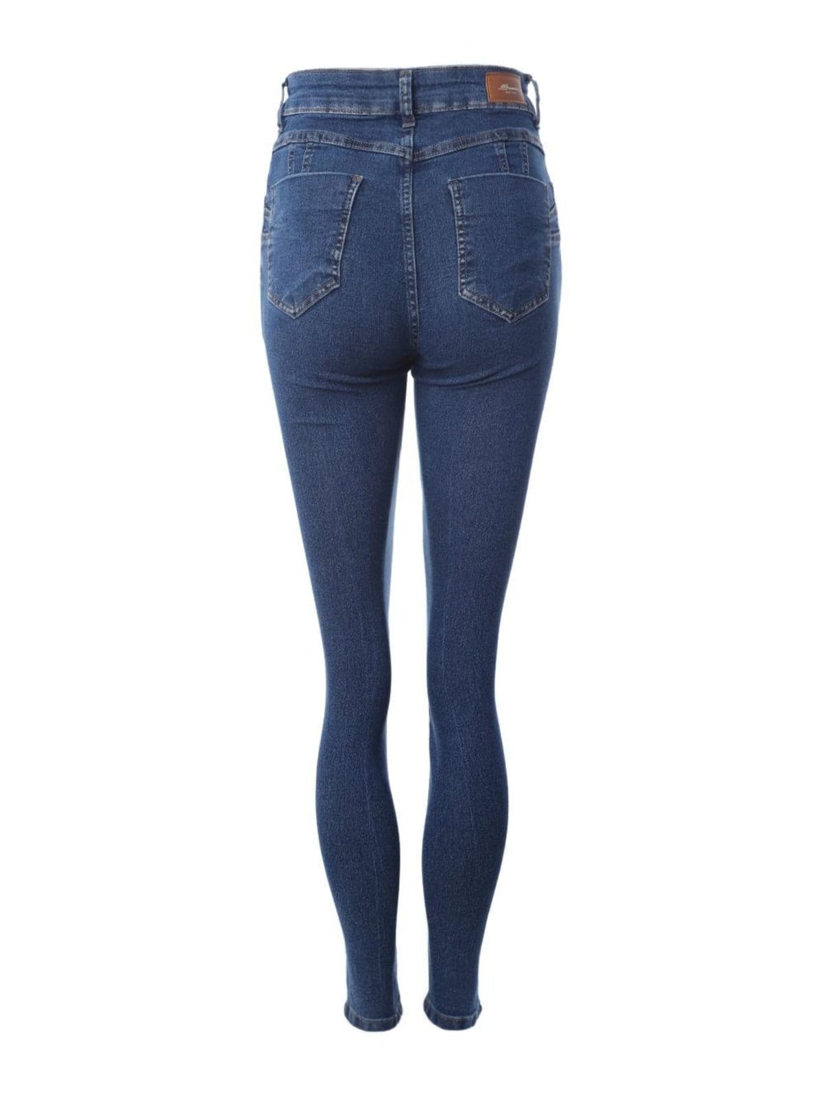 Vista 2 Calça Jeans Push Up Sawary Feminina Sawary azul