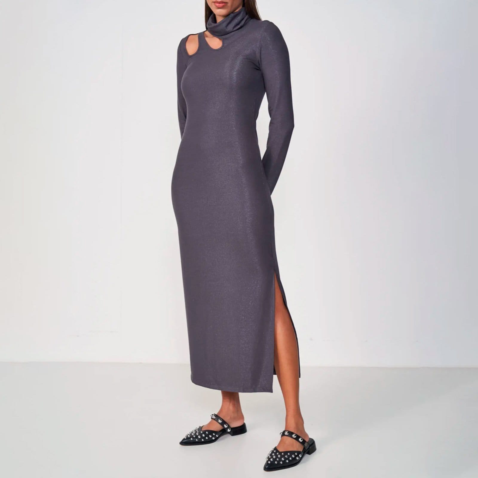 Vestido Super Mid Colcci Canelada Detail In25 Feminino