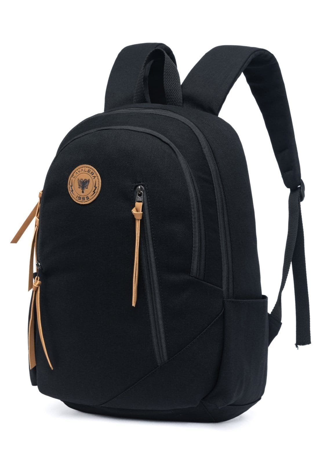 Vista 2 Mochila Escolar Masculina Cavalera Reforçada Espaçosa Passeio Cavalera preto