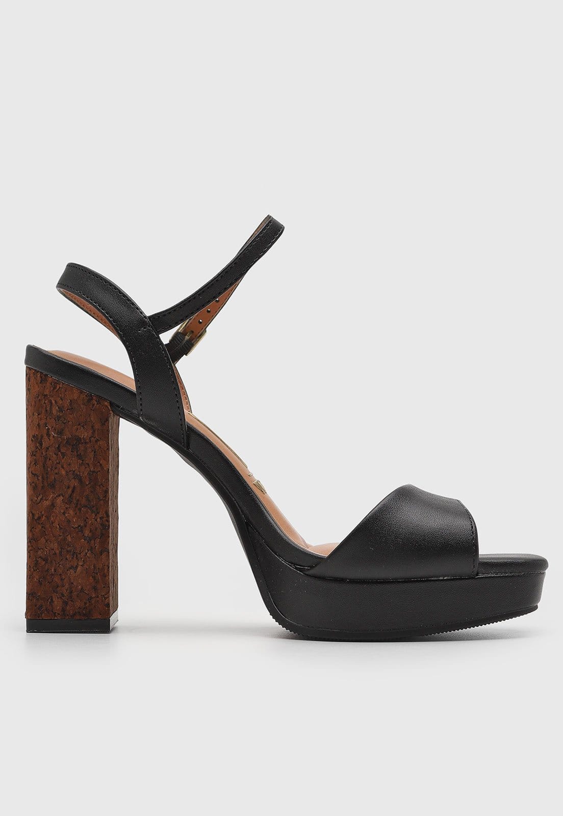 Vista 2 Sandália Feminina Vizzano Salto Alto Bloco Preta VIZZANO preto