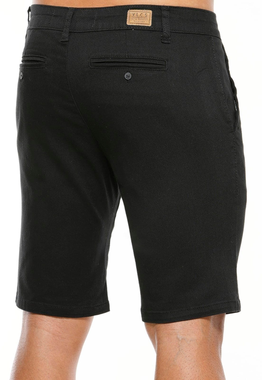 Vista 2 Bermuda Sarja Passeio Masculina VLCS VLCS VIOLAÇÕES preto