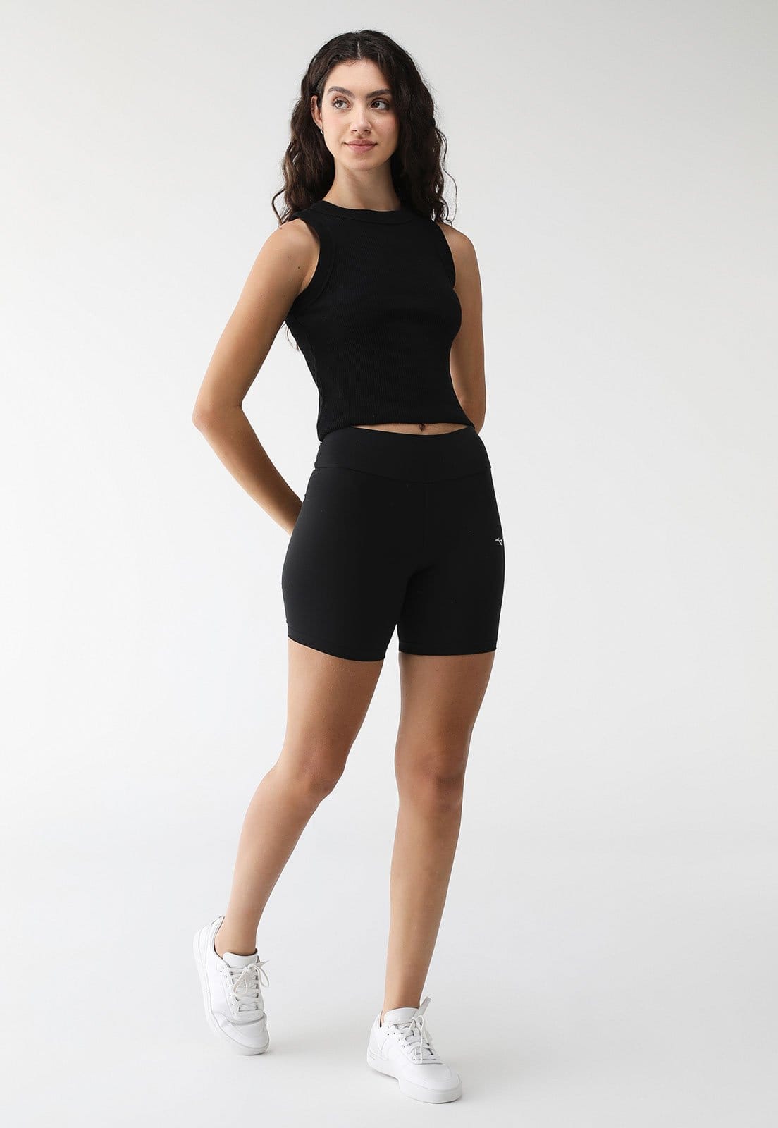 Vista 2 Bermuda Ciclista Mizuno Ajustada Essence Preta Mizuno preto