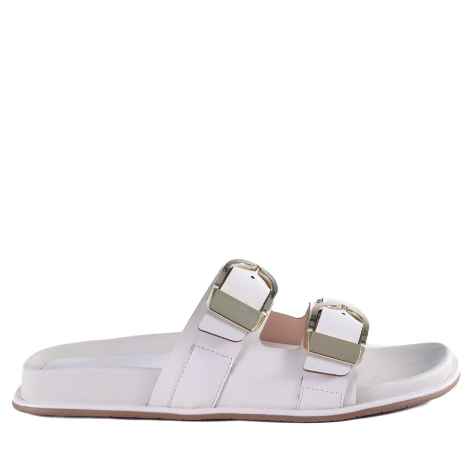 Vista principal Papete Feminina Zariff com Maxi Fivelas 50471-90894 Off White Incolor Zariff incolor white