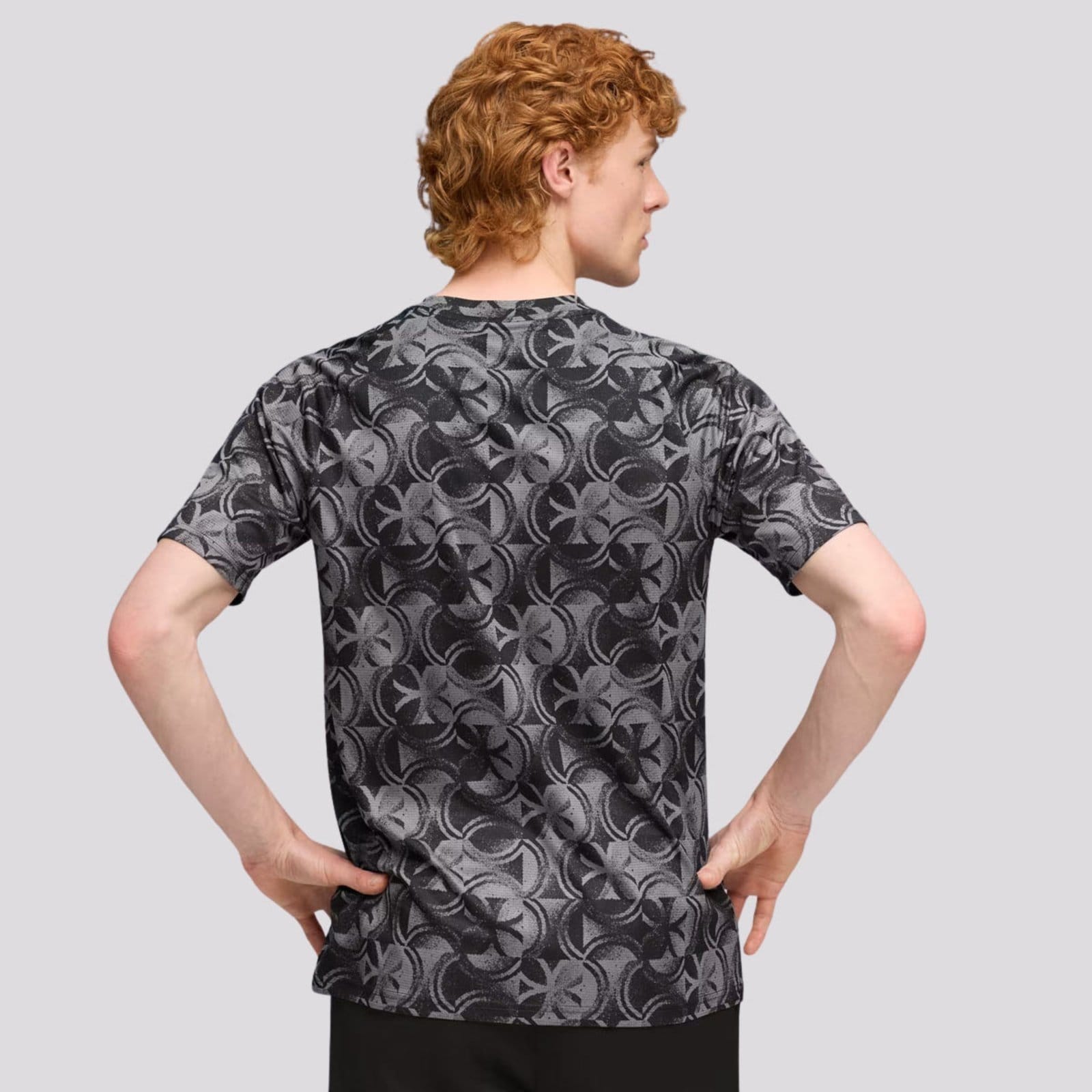 Vista 2 Camisa Puma Manchester City Aquecimento 2026 Preta e Cinza Puma preto