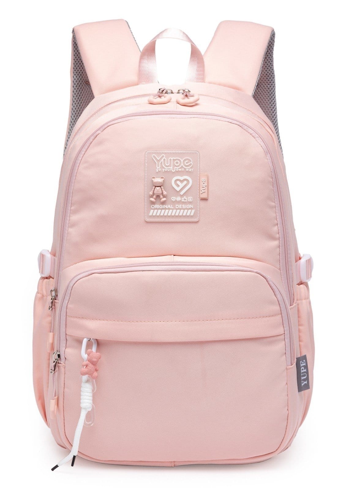 Vista principal Infantil - Mochila Feminina Casual Bolsa Faculdade Trabalho Espaçosa Notebook YUPE rosa