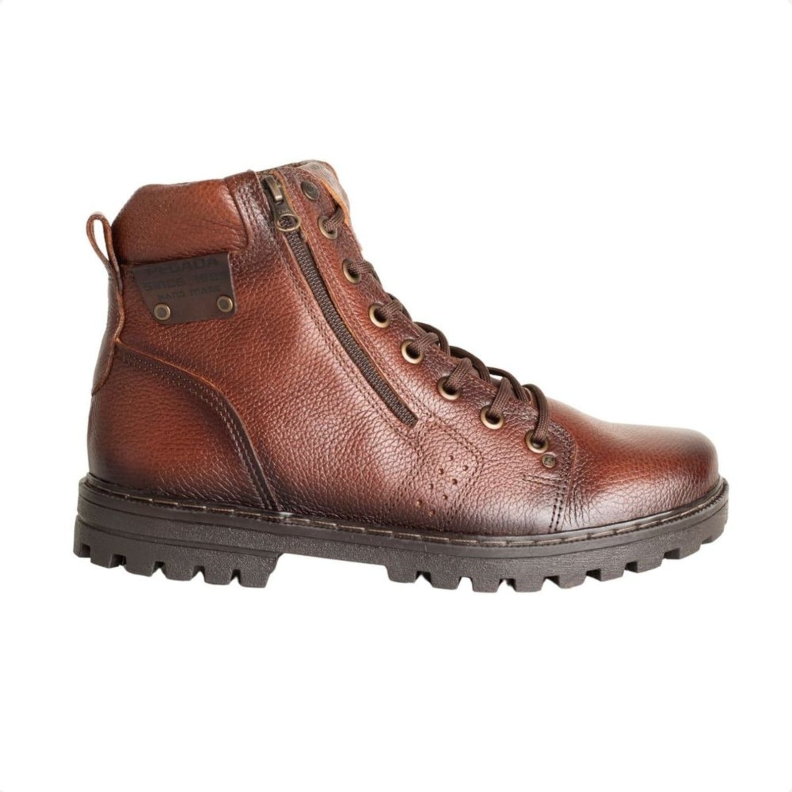 Vista principal Bota Masculina Coturno Pegada Dubai Marrom PEGADA vinho