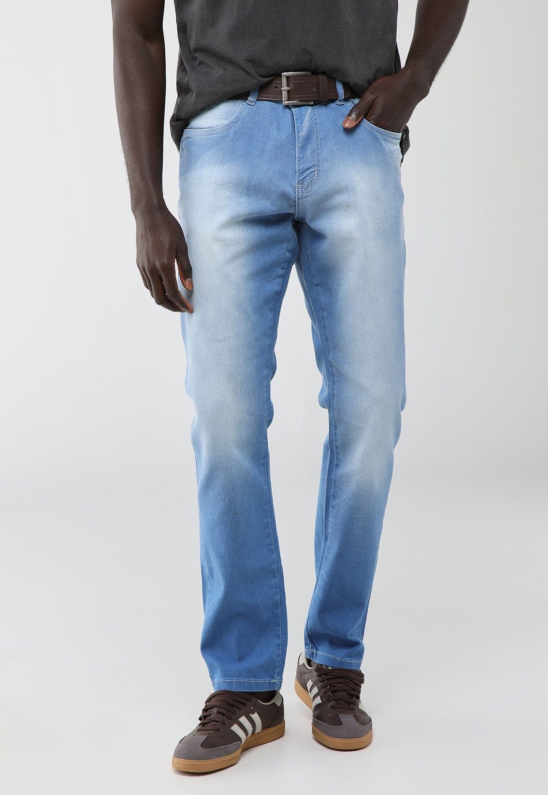 Calça Jeans Masculina Aleatory Reta Clara