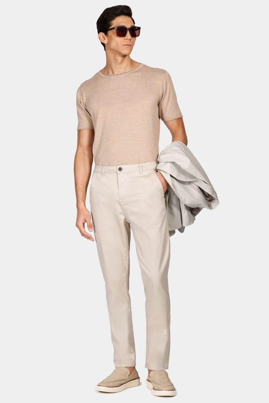 Vista 2 Calça Aramis Color Chino Cáqui Claro Aramis incolor
