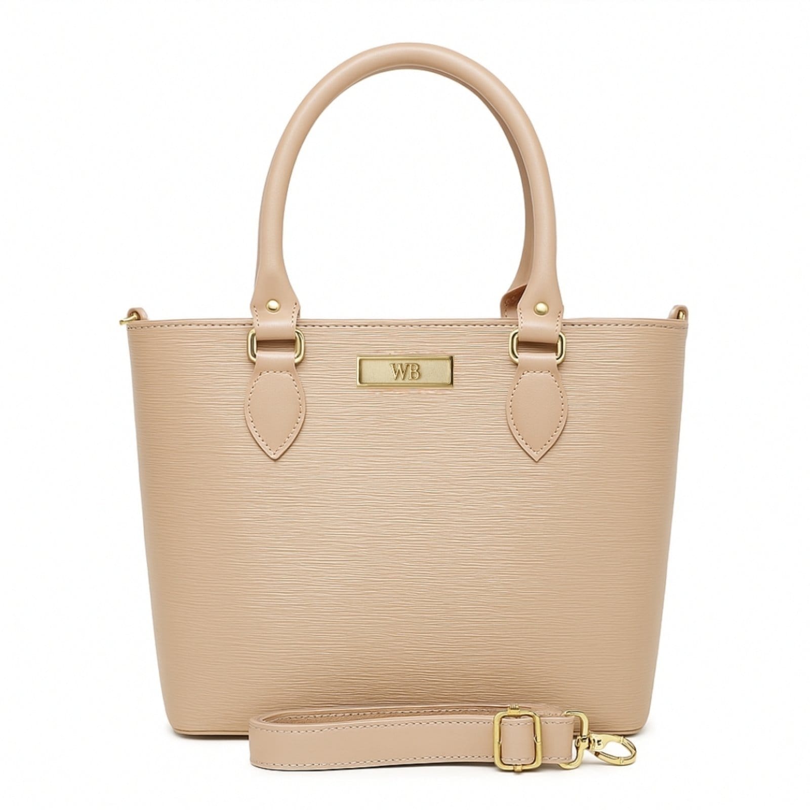 Vista 2 Bolsa Feminina Willibags Elegante Com Divisórias E Alça Transversal - Nude WILLIBAGS bege nude