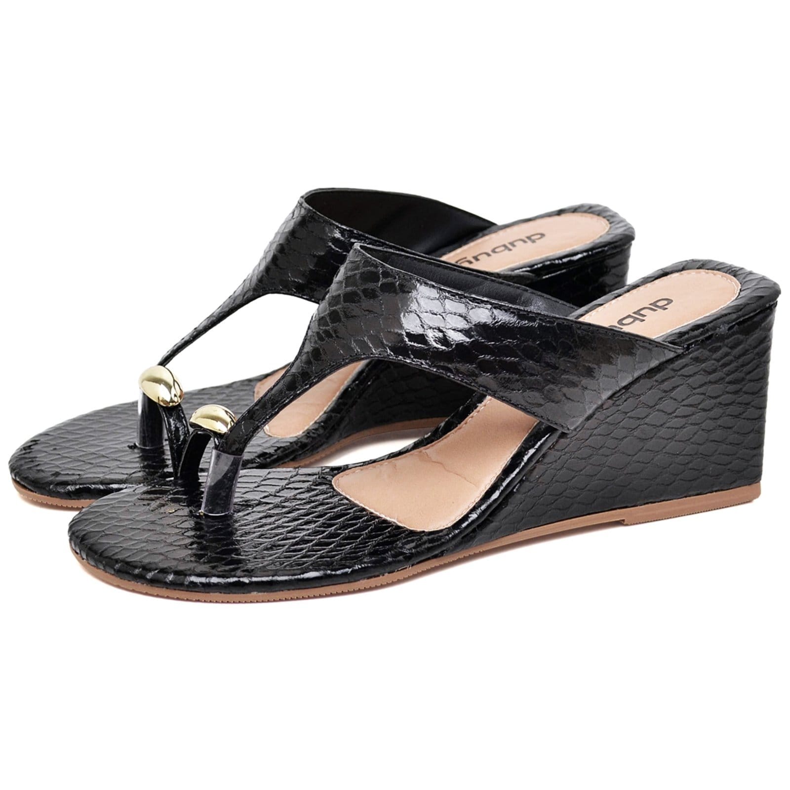 Sandália Feminina Tamanco Detalhes Em Metal DUBUY 2114FG