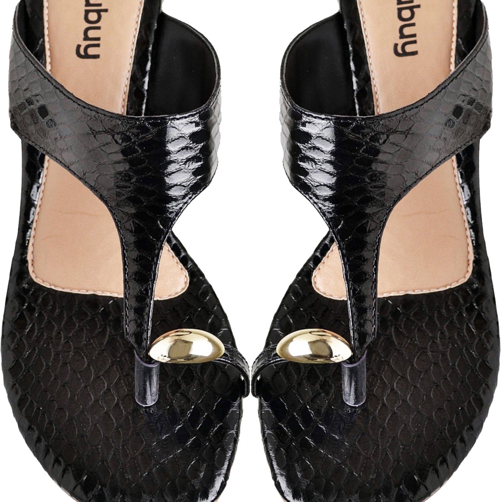 Vista 2 Sandália Feminina Tamanco Detalhes Em Metal DUBUY 2114FG DUBUY preto