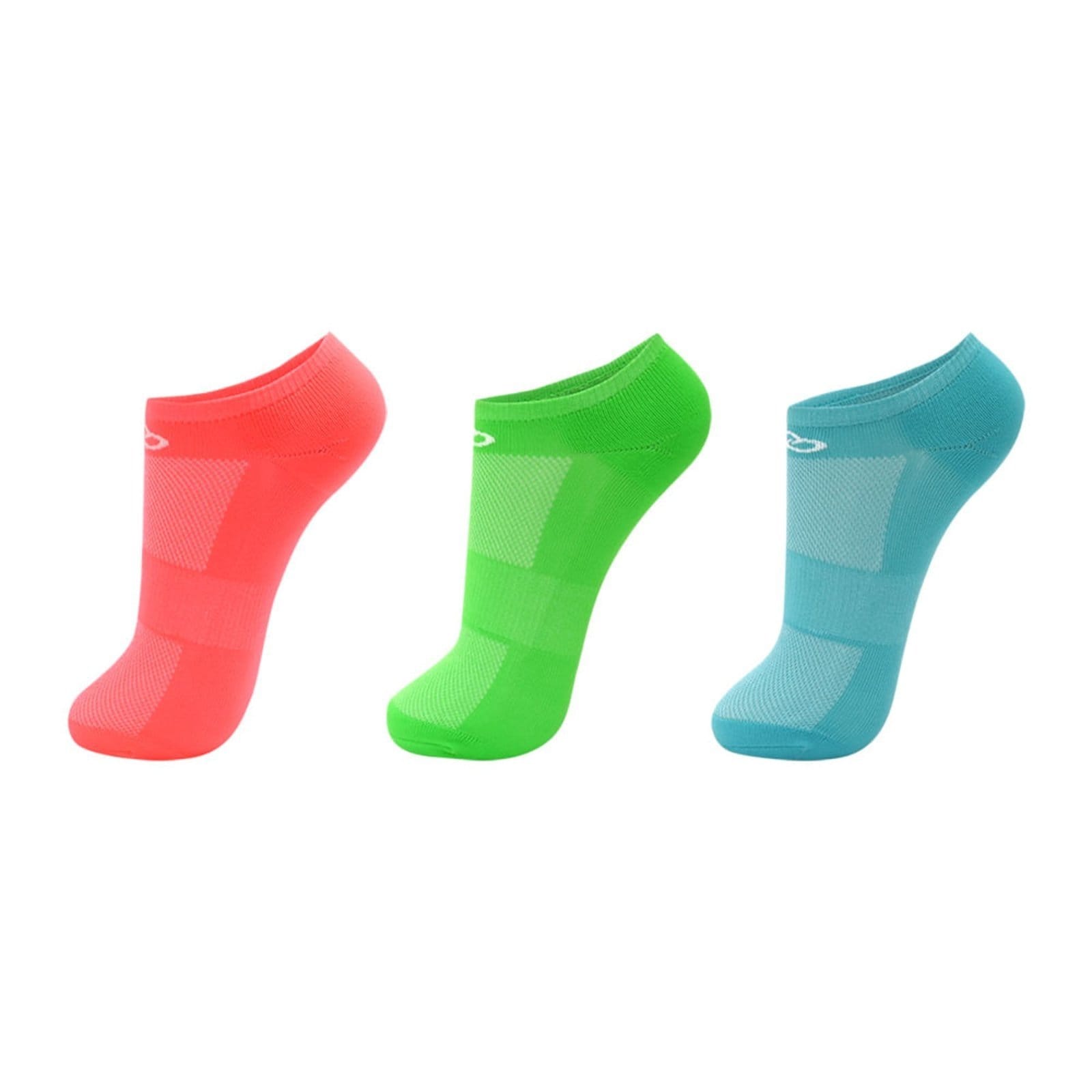 Vista 2 Meia Olympikus Cano Invisível Neon Pacote c/ 3 pares Masculina Verde OLYMPIKUS verde neon