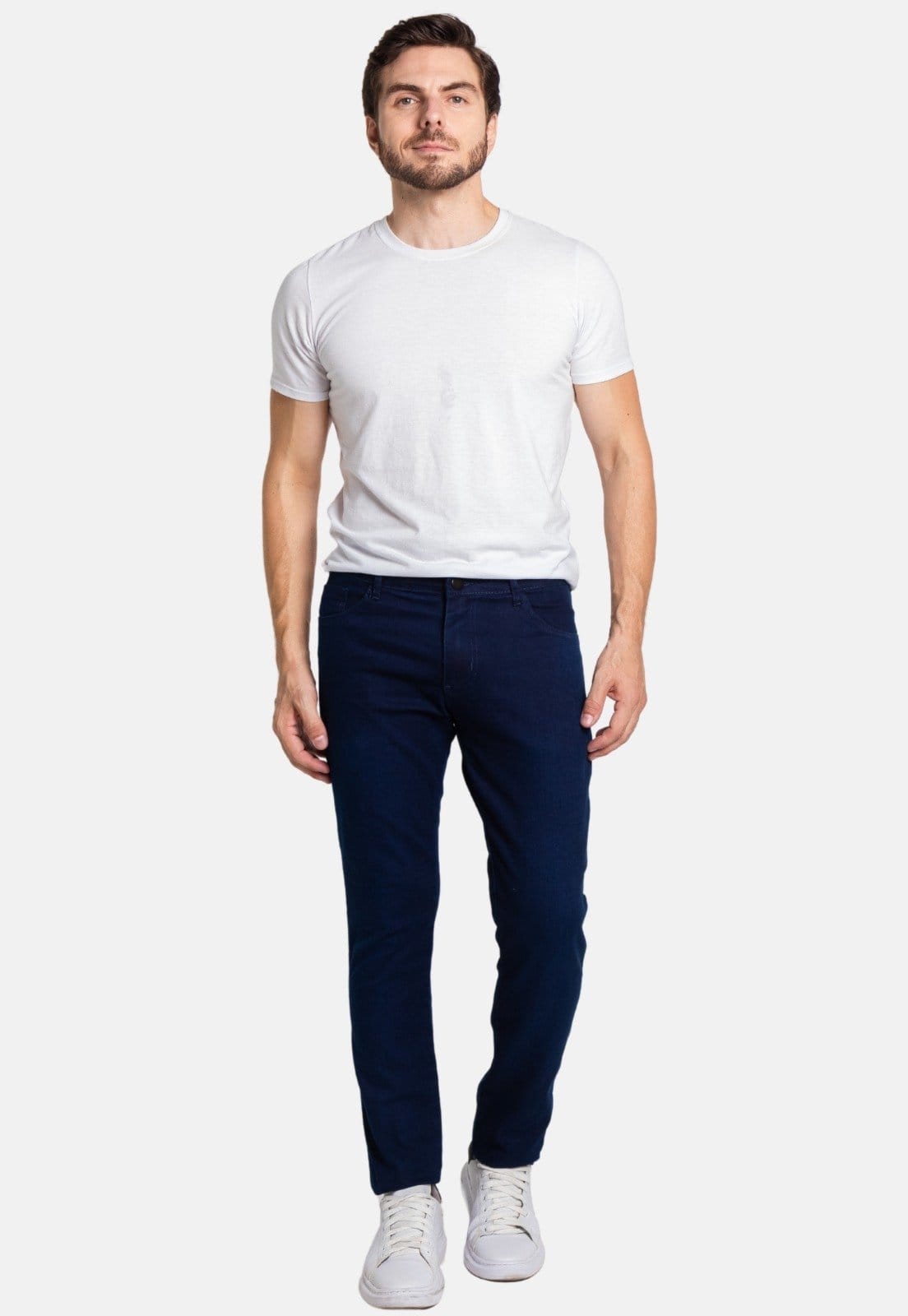 Vista 2 Calça Jeans Masculina Escuro Essencial BOEN JEANS azul