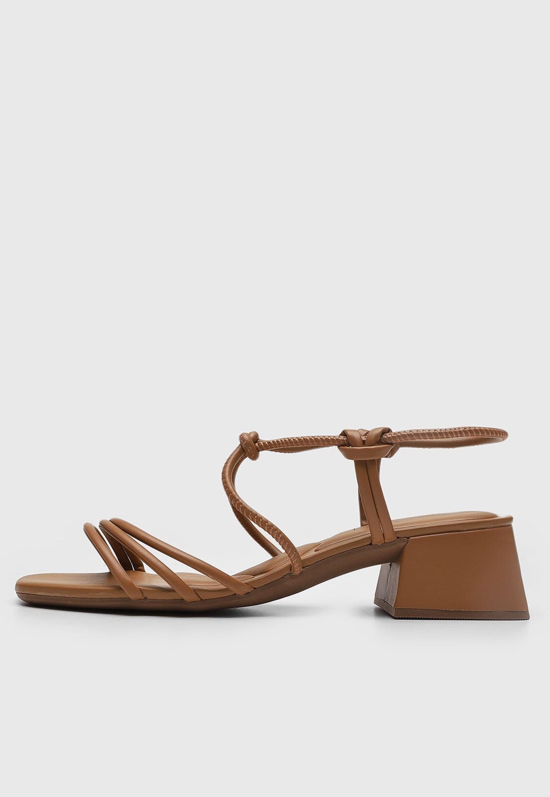 Sandália Feminina cê Salto Bloco Tiras