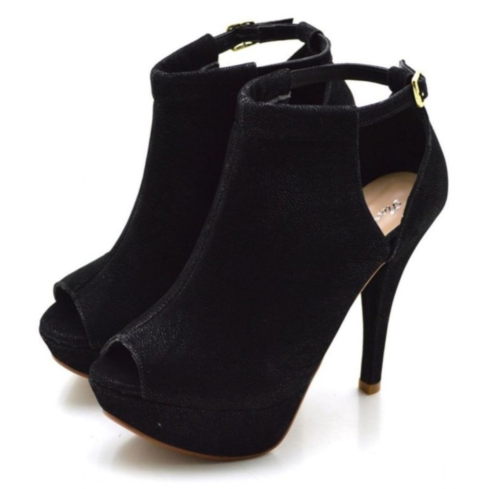 Sandália Feminina Fechada Salto Alto Fino Nobucado