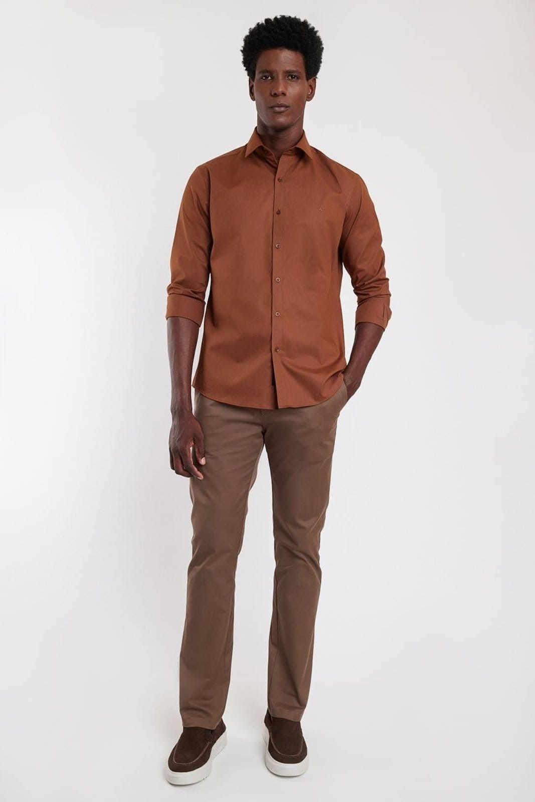 Vista 2 Calça Aramis Chino Estilo Moovex Castor Aramis incolor