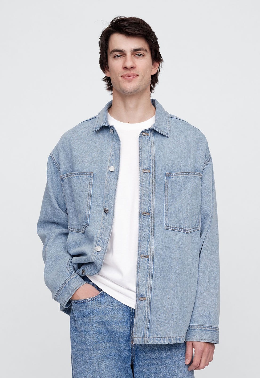 Vista principal Jaqueta Jeans GAP Pockets GAP azul