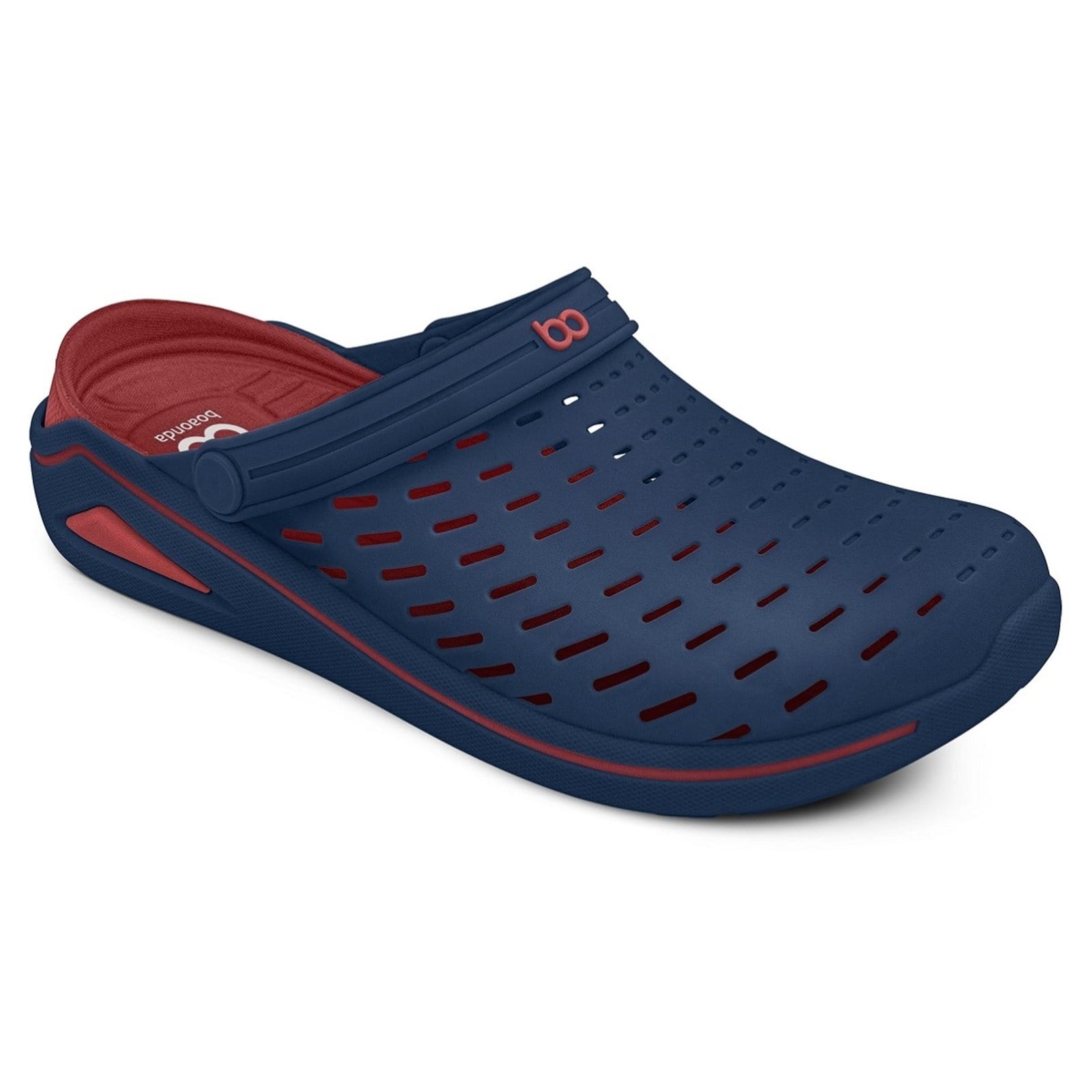 Vista 2 Sandália Babuche Brave Clog Azul Pitanga Boaonda preto azul