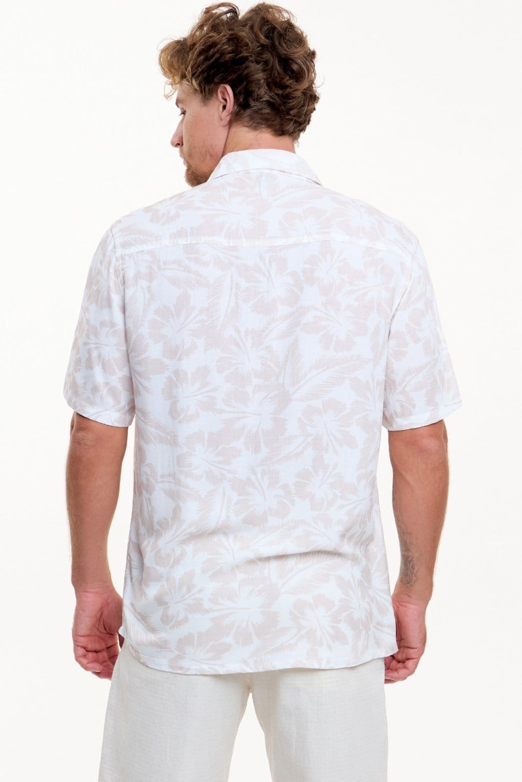 Vista 2 Camisa Vida Marinha Viscose Estampada Vida Marinha off-white