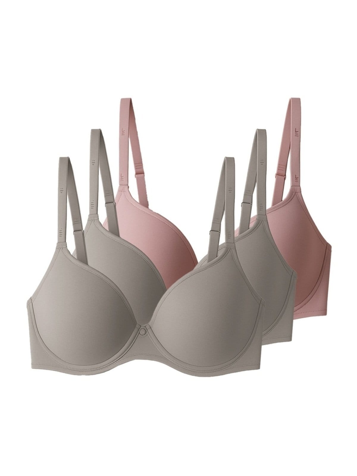 Kit com 3 Sutiãs com Aro e Bojo Liz 51381 Taça B