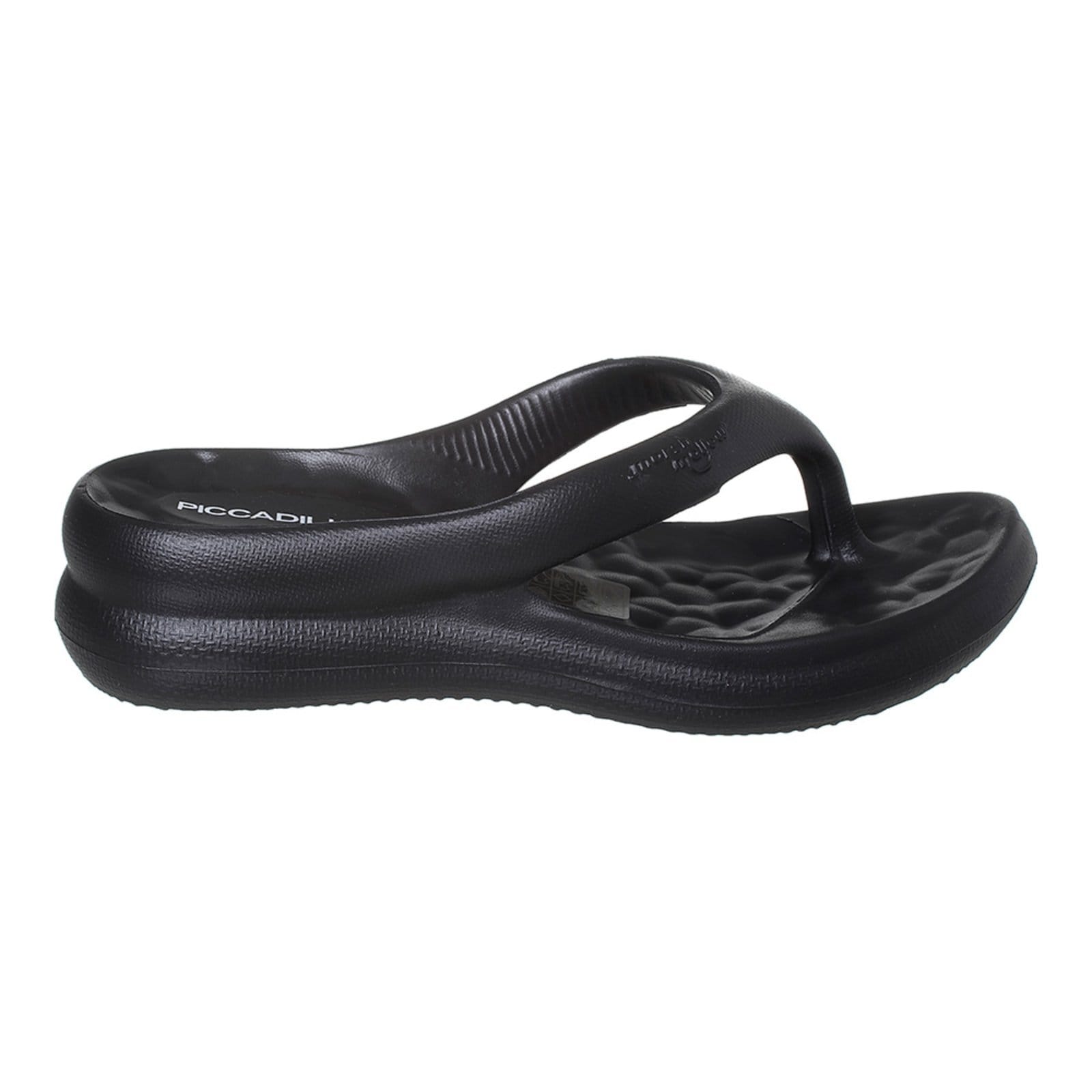 Vista 2 Chinelo Eva Feminino Piccadilly Marshmallow Angipé preto