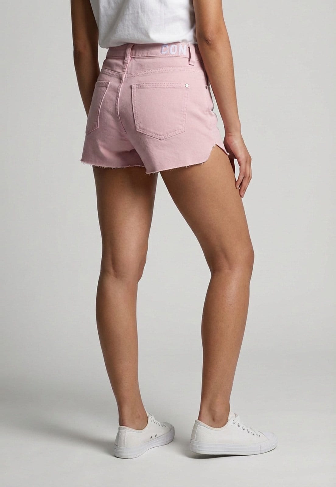 Vista 2 Short Feminino Colcci Barra Desfiada Colcci rosa