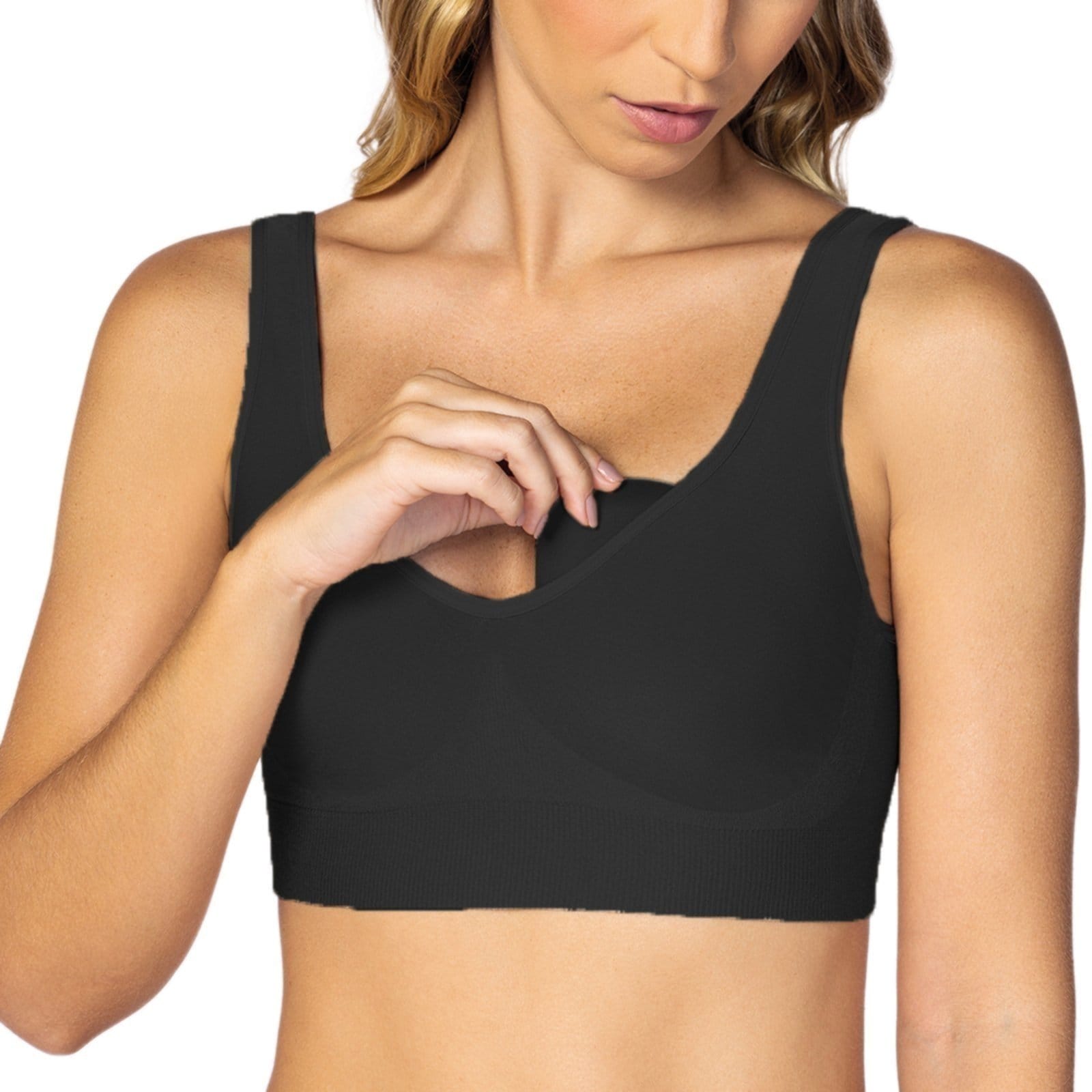 Vista principal Sutiã Shape Bojo Removivel Sem Costura 41354 Lupo preto