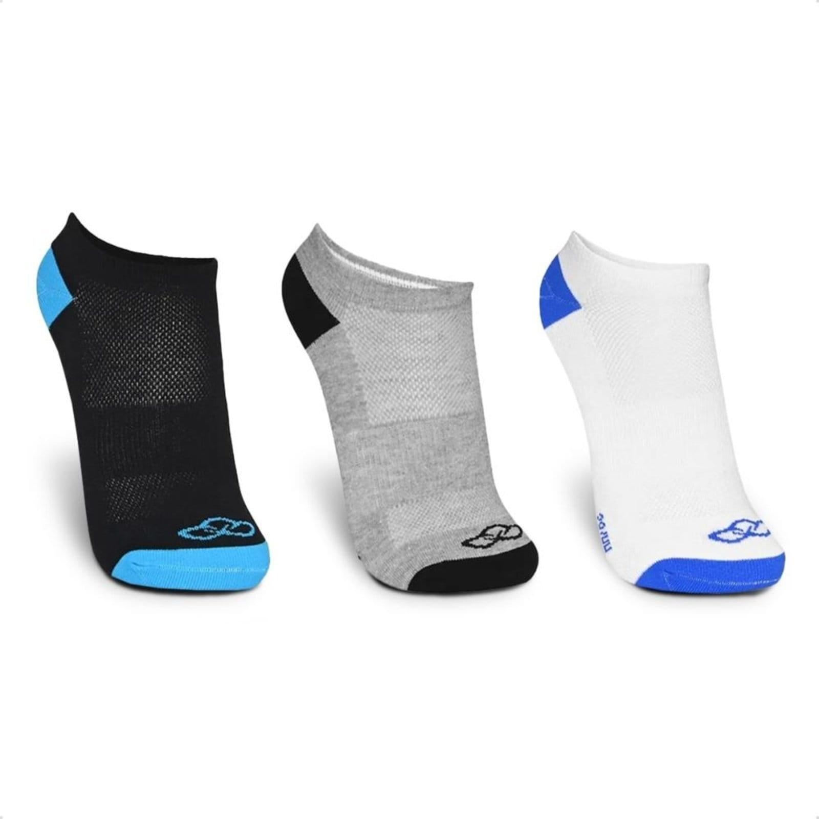 Vista 2 Meia Cano Curto Olympikus Masculina Treino 3 Pares OLYMPIKUS multicolorido