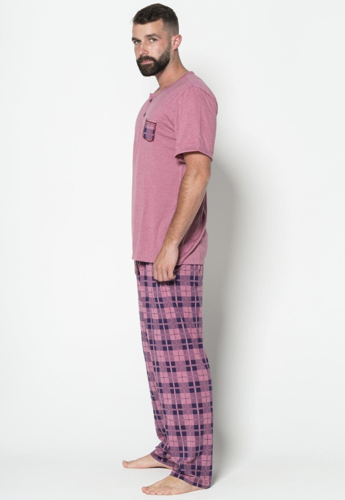 Pijama Masculino WLS Modas Calça Comprida e Manga Curta - 2