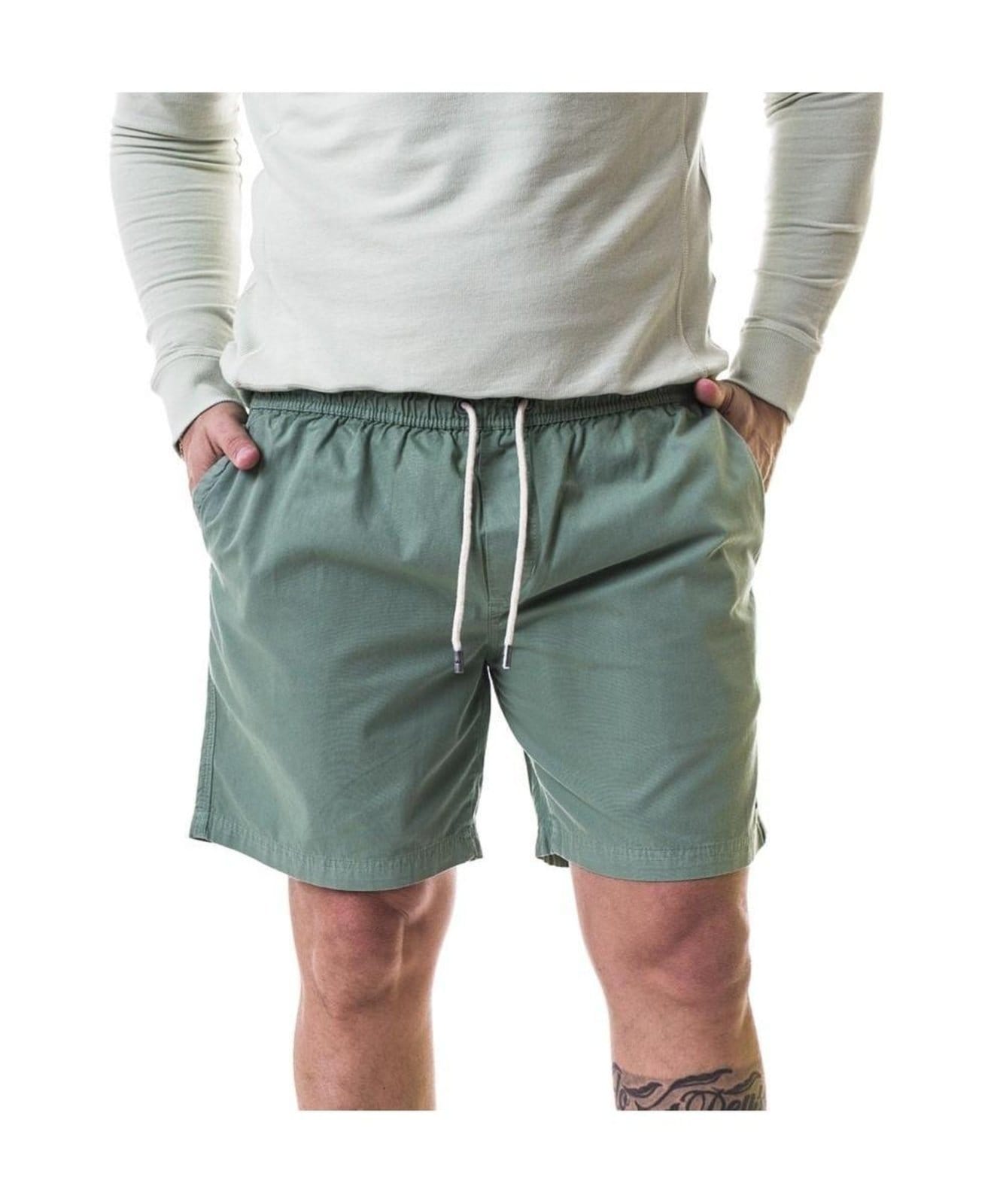 Shorts Aburguesia Sarja Slim Fit Verde