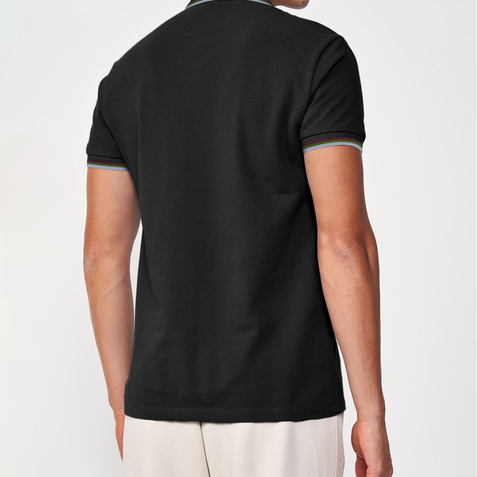 Vista 2 Camisa Polo Colcci 3 Lines In25 Masculino Colcci preto