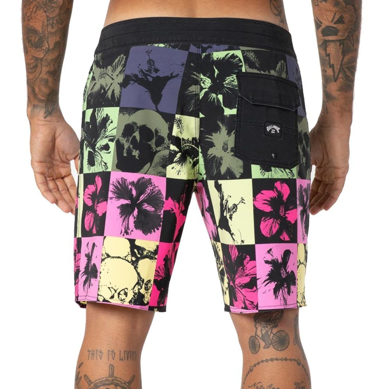 Vista 2 Bermuda Billabong Sundays Pro Masculina Multi Billabong preto
