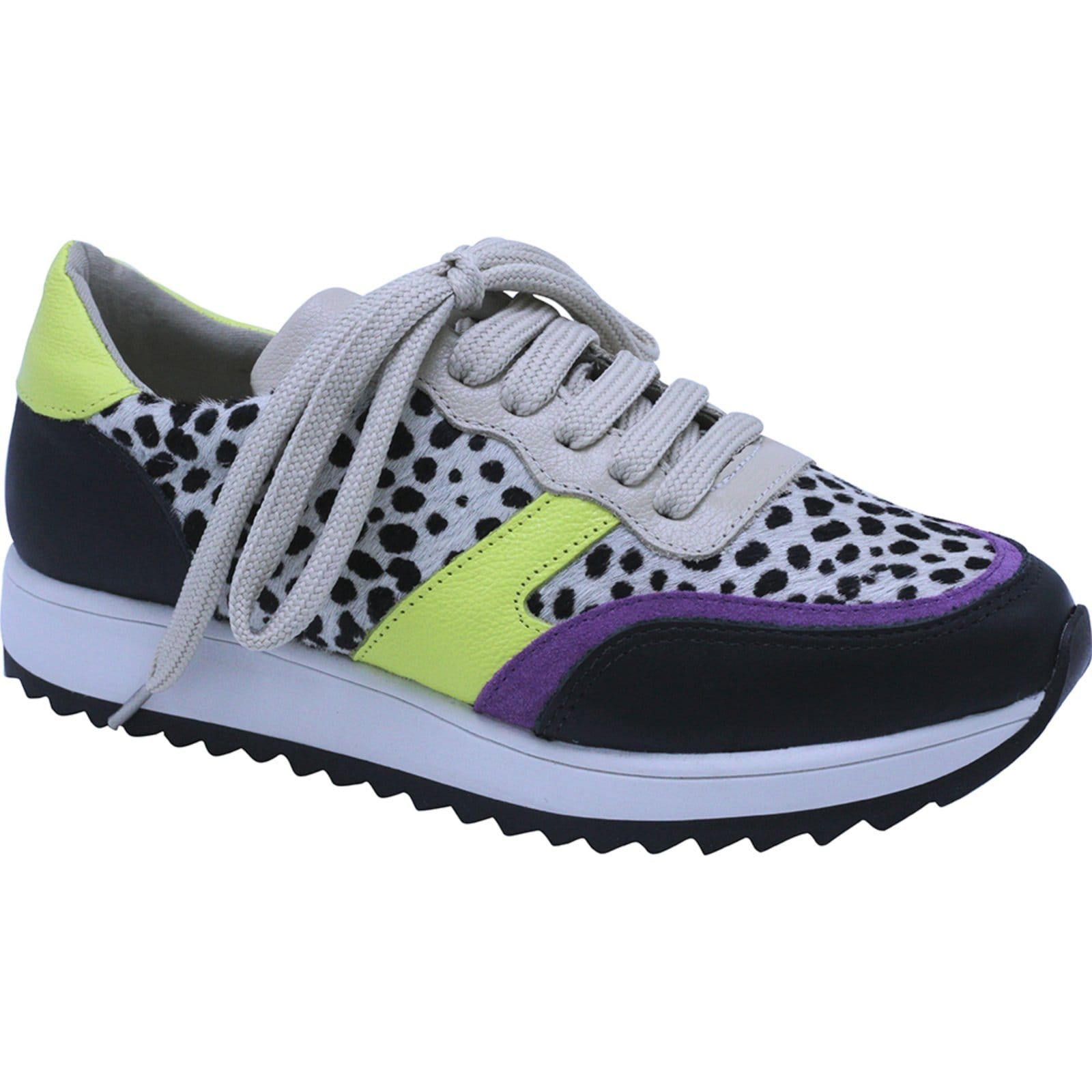 Vista principal Tênis Floré 9318 - Preto Dalmata/Ice/Limão Multicolorido Floré violeta