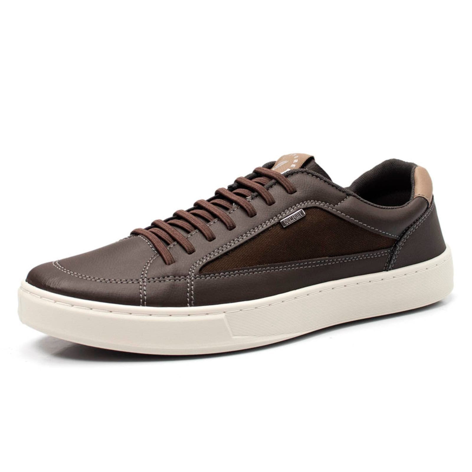 Vista 2 Sapatênis Masculino Casual Tenis Confortavel Café Lavini Shoes marrom