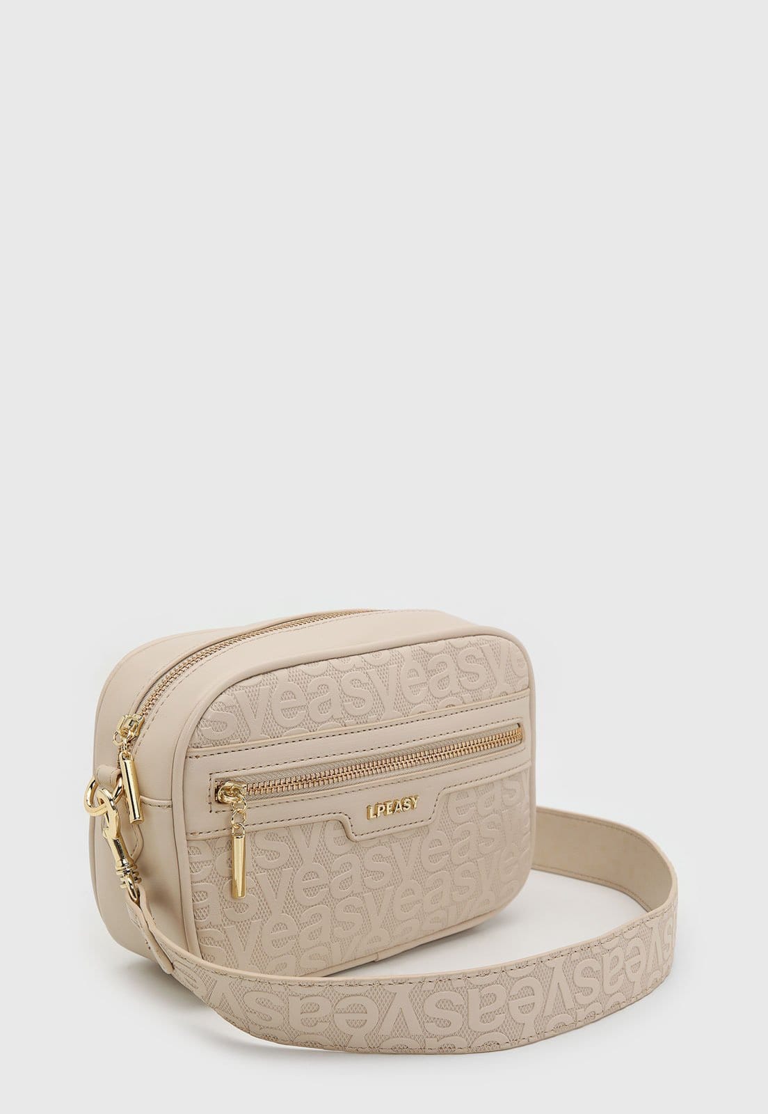 Vista 2 Bolsa Feminina Lança Perfume Alça Longa Lança Perfume bege