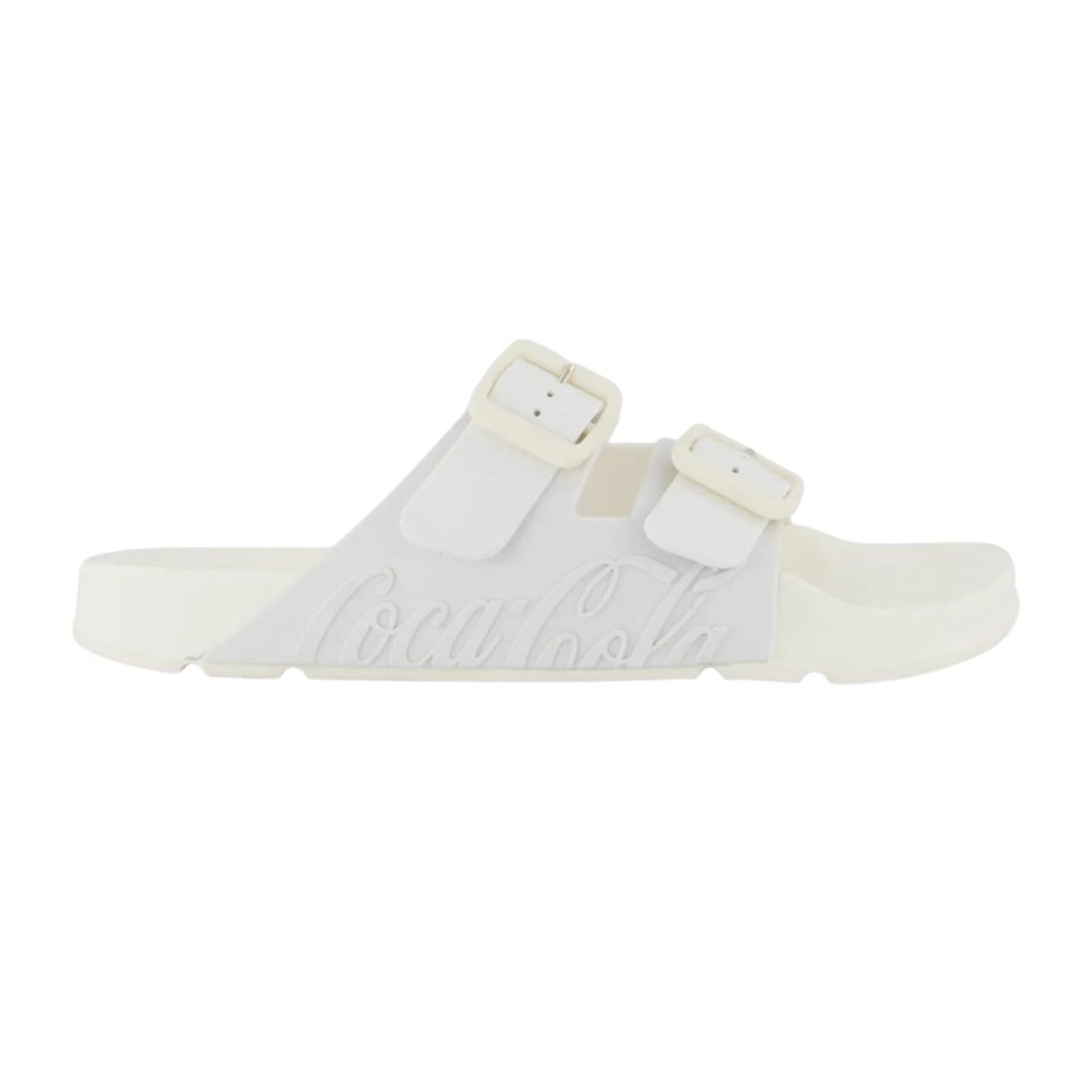 Vista 2 Chinelo Coca Cola Slide Ares Unissex Coca-Cola off-white